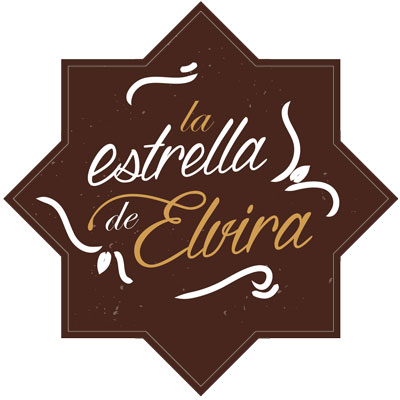 Logotipo diseñado para la estrella de Elvira, negocio de alimentación en Granada